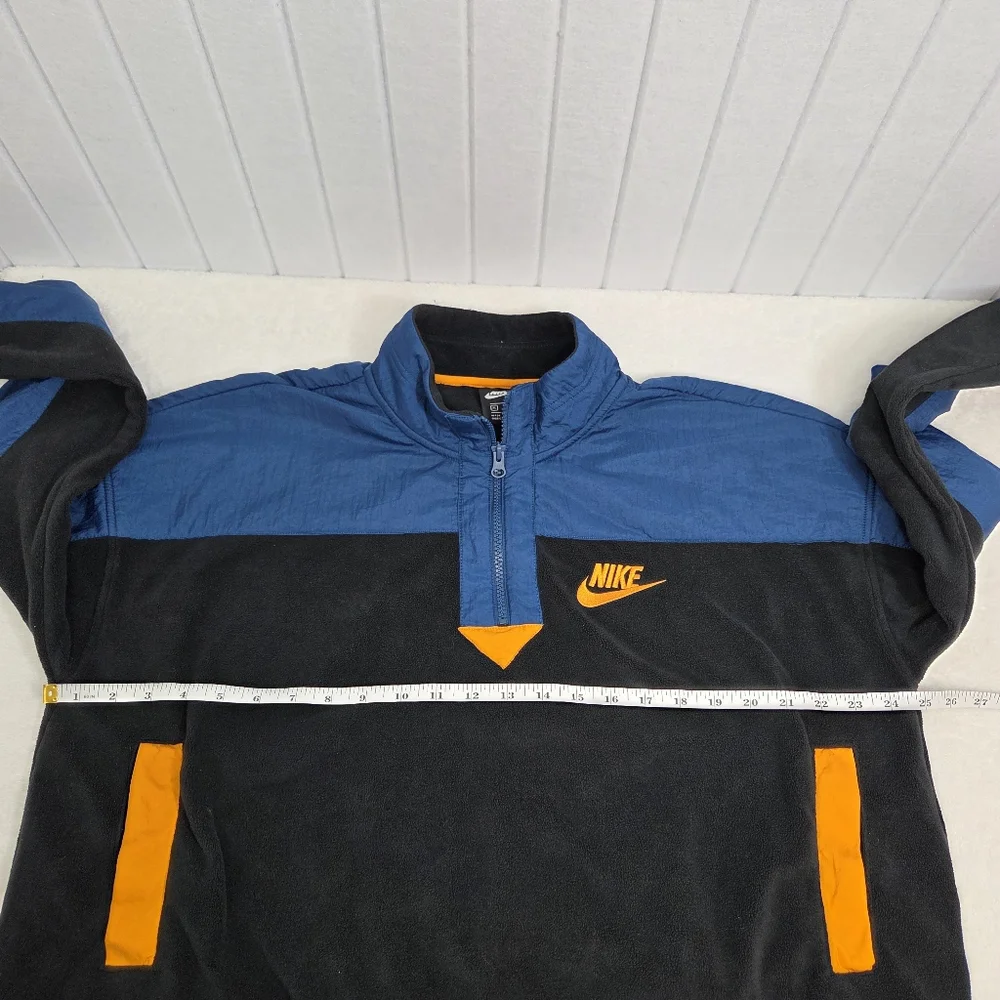 Nike Polar Fleece Half Zip Blue Orange Size‎ XL